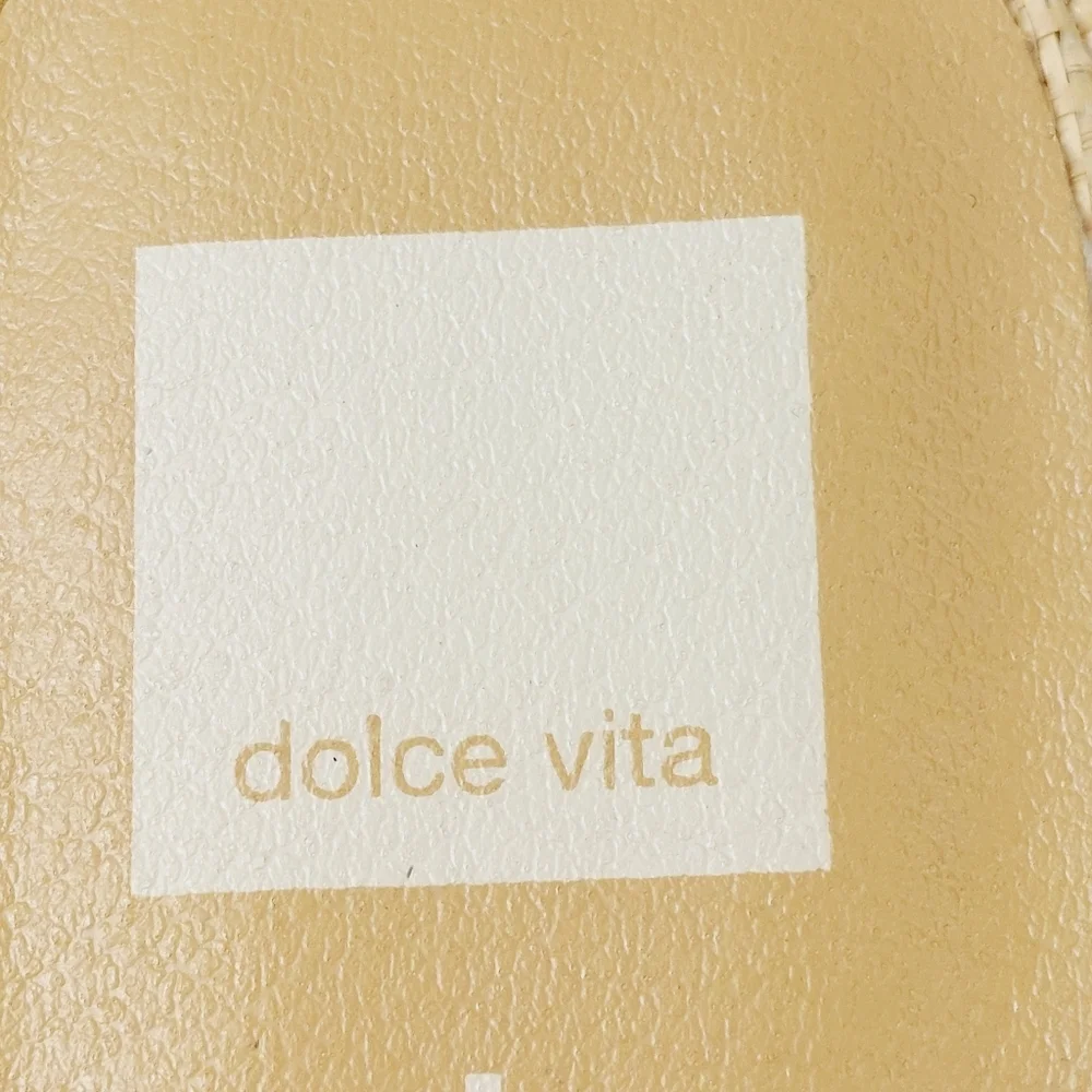 NEW Dolce Vita Cream Clear Strap Open Toe Slip On Low Heel Sandals V383 - Picture 10 of 12